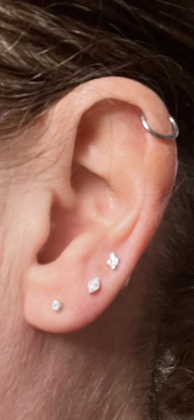 Do you have several ear piercings? Please can I see?