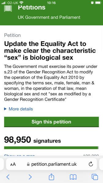 Petition to Update the Equality Act / Thread 3