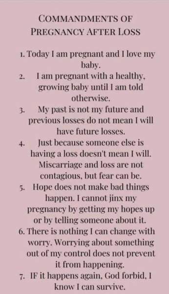 Pregnant after miscarriage 