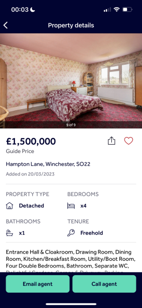 What houses are available locally for £1.5m