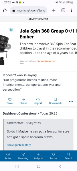 Ads covering a third of the page