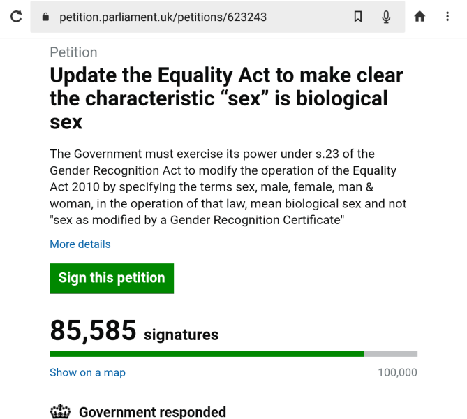 Petition to Update the Equality Act - thread 2