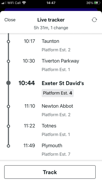 Universities on a decent train line from the South West!