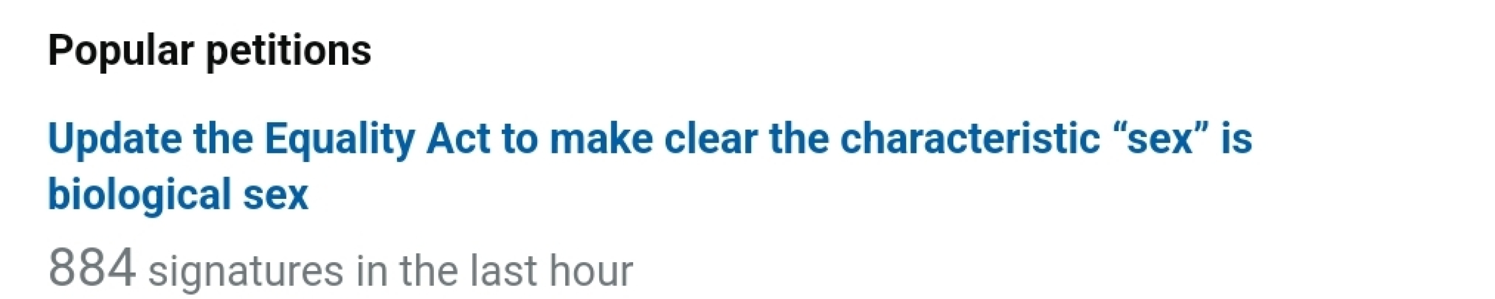 Petition to Update the Equality Act / Thread 3