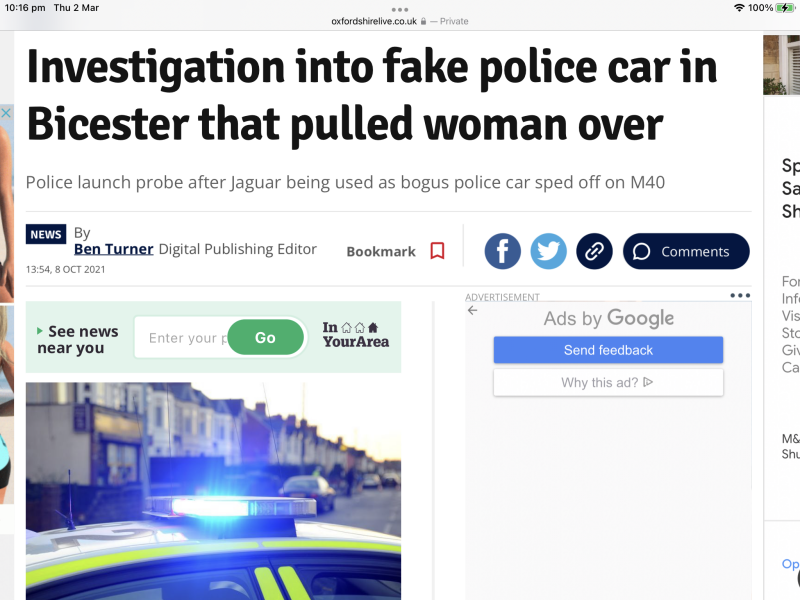 To have refused to get out of my car for the police in the middle of the night?
