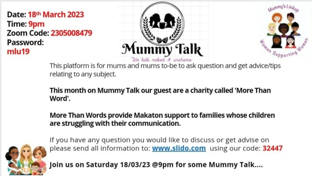 Mummy Talk - More than word Charity 