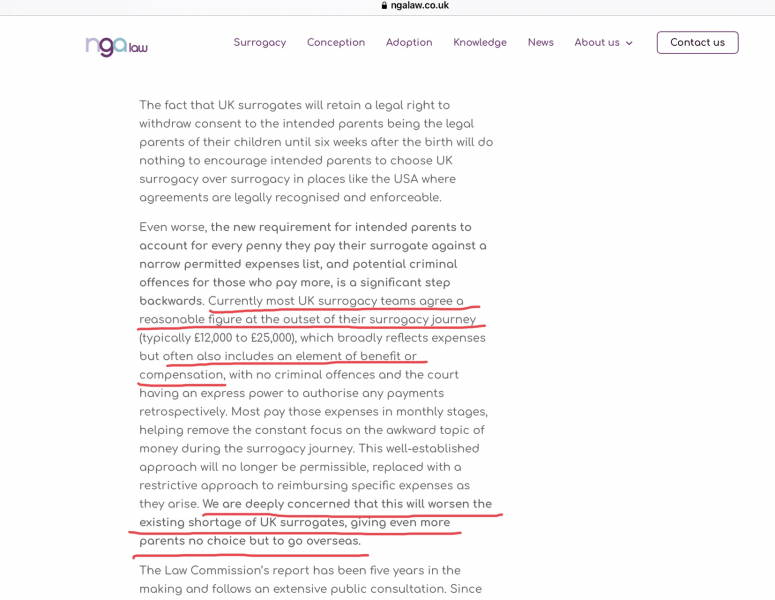 To make you aware that surrogacy is going to be liberalised