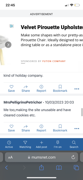 Ads covering a third of the page