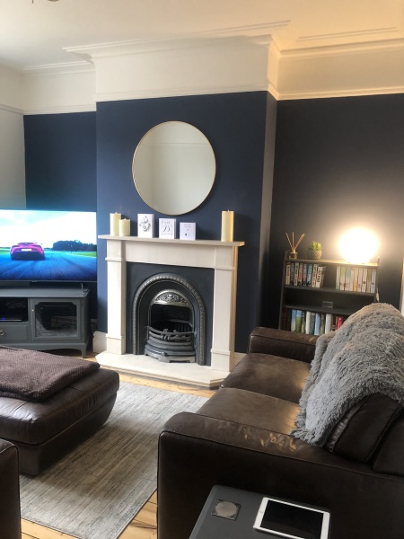 Blue living room - what blue?!