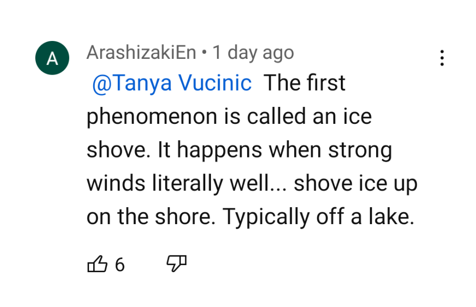 What is the process leading to all these ice? crystals in the beginning moments of this video?