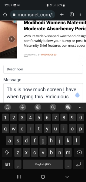 Ads covering a third of the page