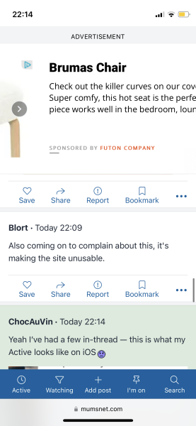 Ads covering a third of the page