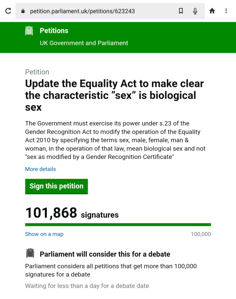 Petition to Update the Equality Act / Thread 3