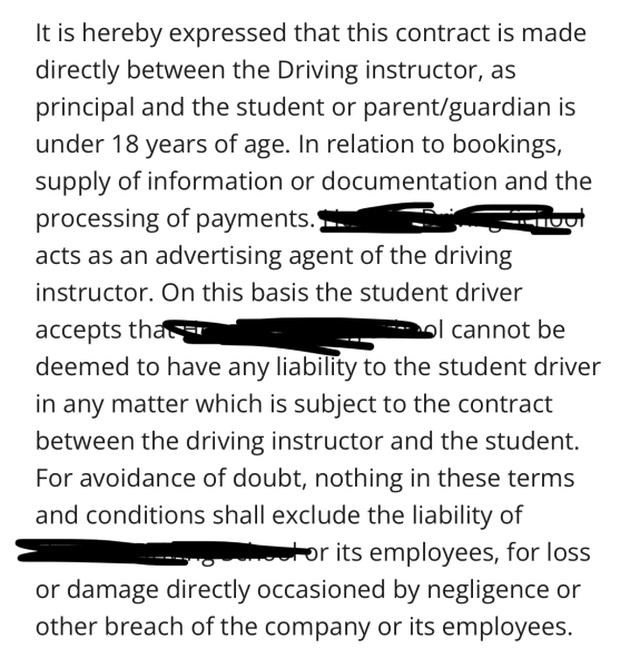 Had an accident in driving instructors car - he said I have to pay for it