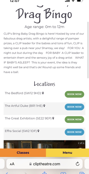 Caba Baba Rave - take your baby to watch nearly naked men in fetish gear