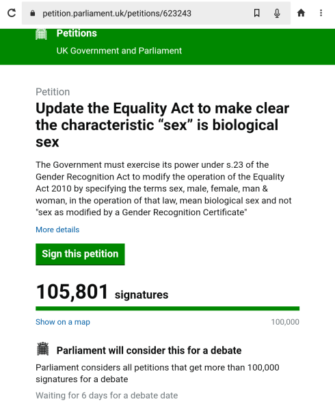 Petition to Update the Equality Act / Thread 3