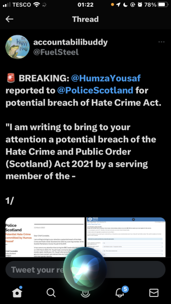 According to Guido, Humza Yousaf Reported To Police For Breaking His Own Hate Crime Law.
