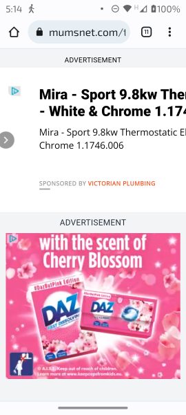 Ads covering a third of the page