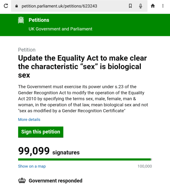 Petition to Update the Equality Act / Thread 3