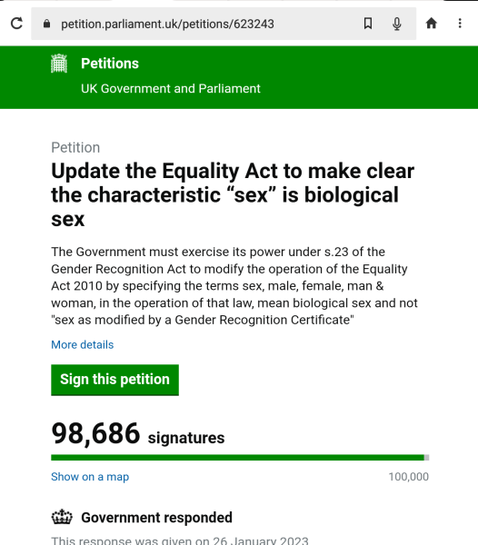 Petition to Update the Equality Act / Thread 3