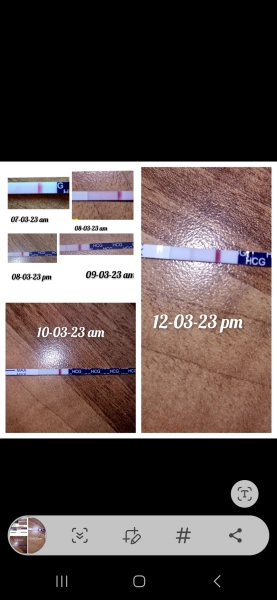 Positive pregnancy test after the time frame