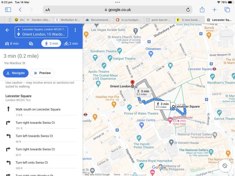 Recommendations please for good restaurant for lunch near Leicester Square 