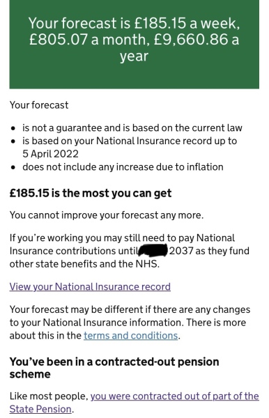To be shocked if this is true . State pension and benefits …?