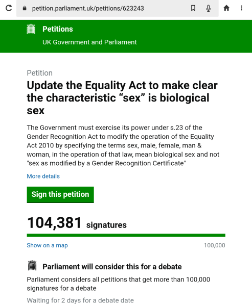 Petition to Update the Equality Act / Thread 3