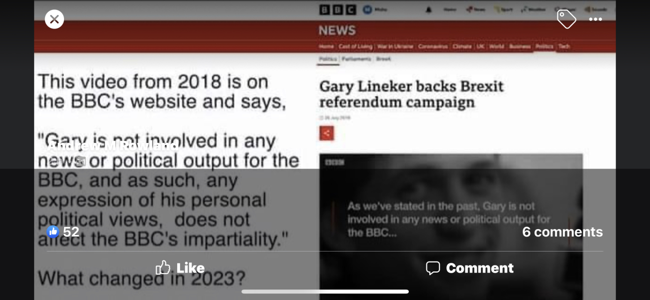 To think this isn’t actually the BBC’s fight?