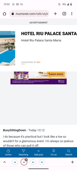 Ads covering a third of the page