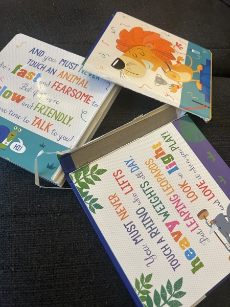 18 month old destroying his books…