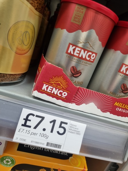 To ask you how much you think the price of this 100g tin of instant coffee was in my local supermarket? (See photo)