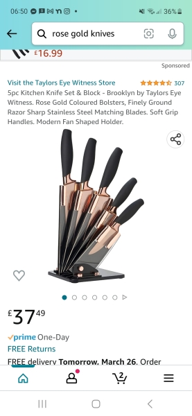 To ask for kitchen knife recommendation