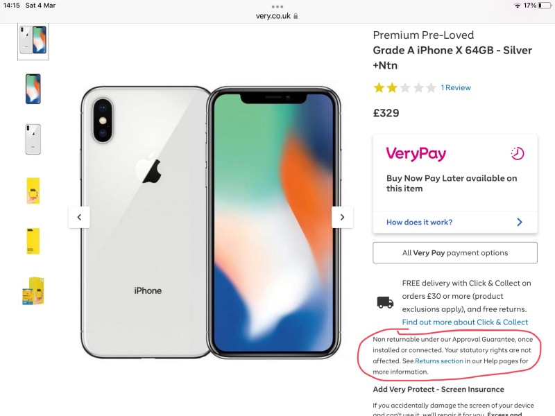 Is my contract of sale with the online store or the item supplier?
