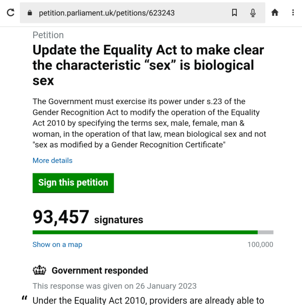 Petition to Update the Equality Act / Thread 3