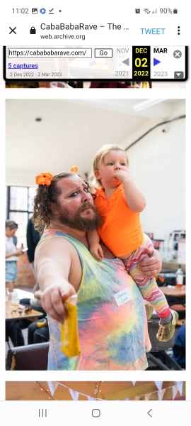 Caba Baba Rave - take your baby to watch nearly naked men in fetish gear