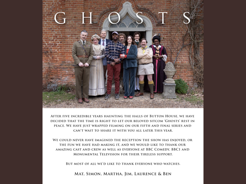 GHOSTS S4 - Friday 8.50/9pm BBC 1 - TV PACE NO SPOILERS 