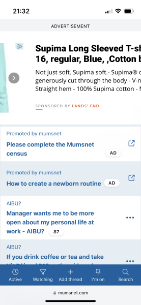 Ads covering a third of the page