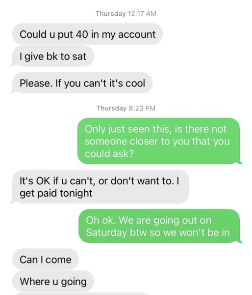 Paying ex to come to daughters birthday? 
