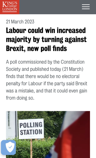 To ask what stops you voting for the tories ?