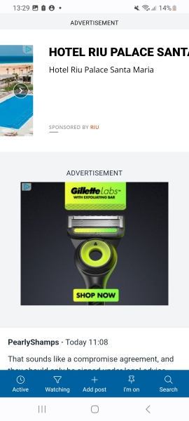 Ads covering a third of the page