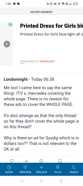 Ads covering a third of the page