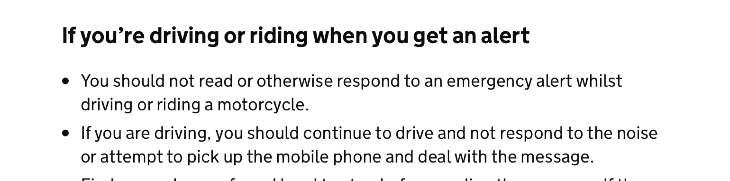 Emergency alerts to your phone 