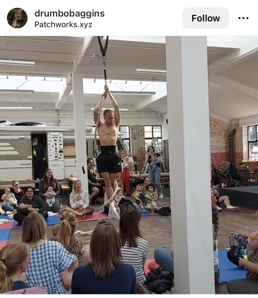 Caba Baba Rave - take your baby to watch nearly naked men in fetish gear
