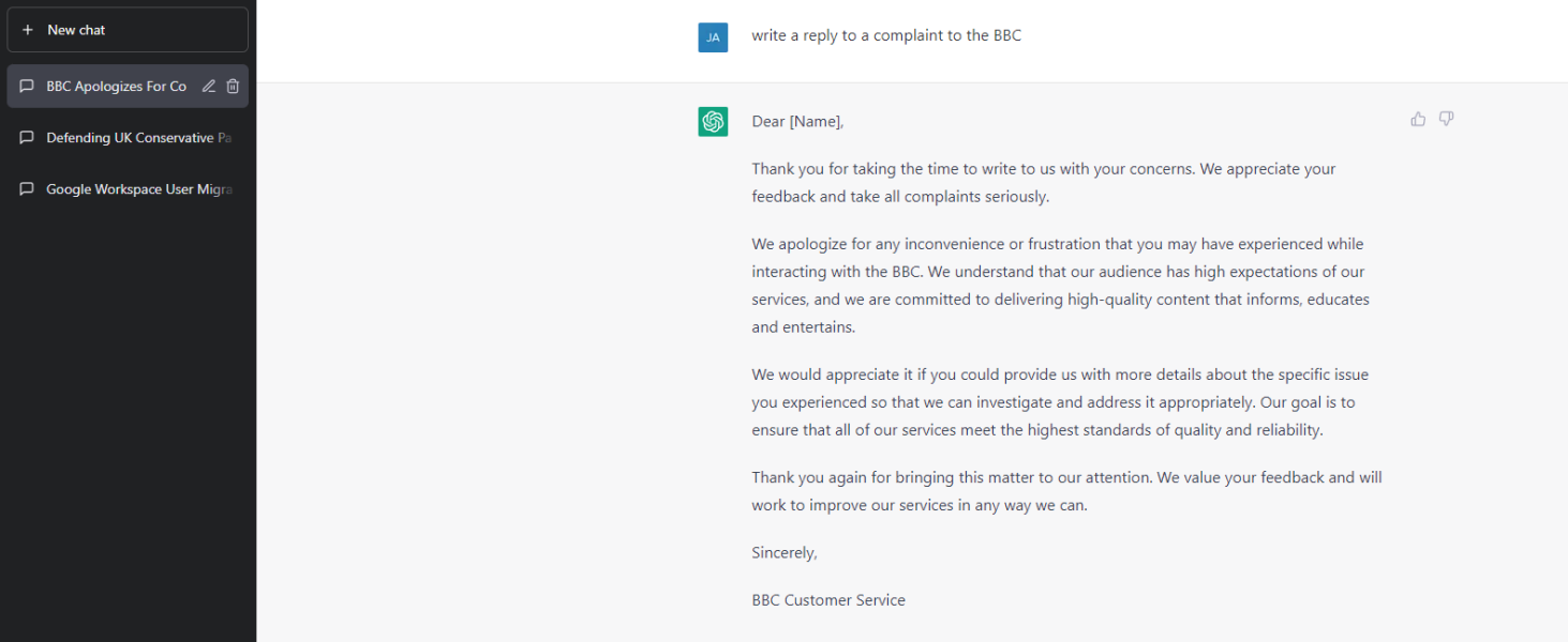 BBC Complaints
