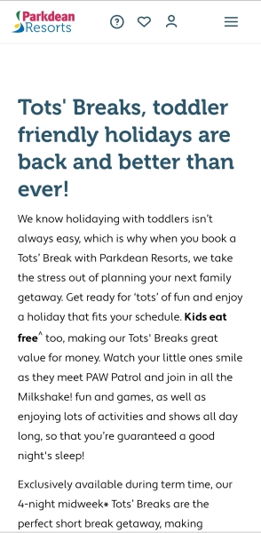 Scottish Toddler Breaks