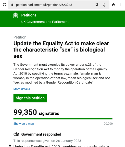 Petition to Update the Equality Act / Thread 3