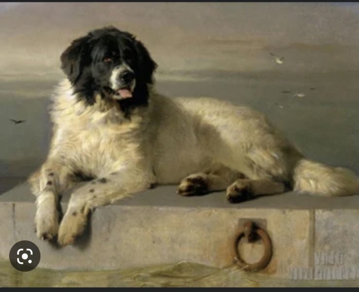 Putting a Landseer painting in a modern bathroom