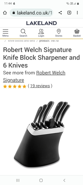 To ask for kitchen knife recommendation