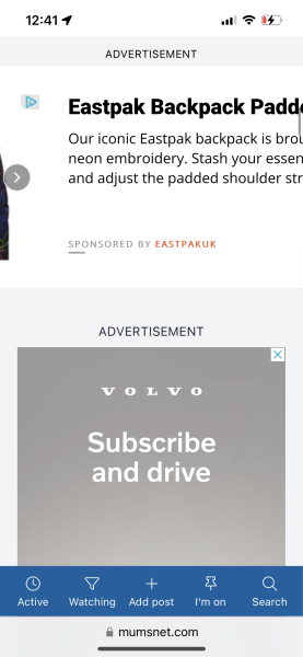 Ads covering a third of the page